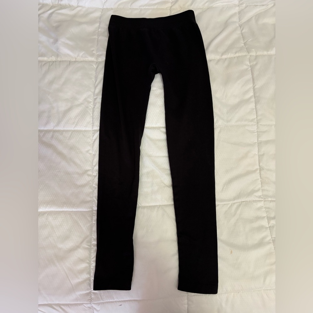 NWOT Time and Tru Girls, 8-10, Black Warm Leggings | Cotton Interior